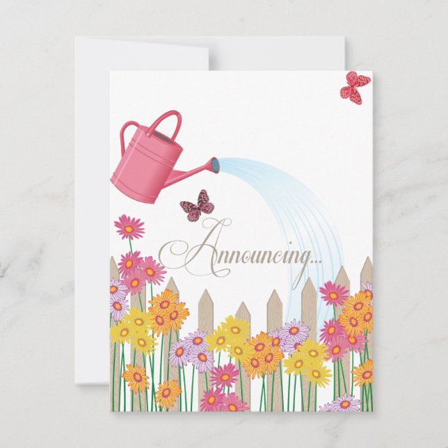 Garden Party Collection Verlobung Ankündigung (Vorderseite)