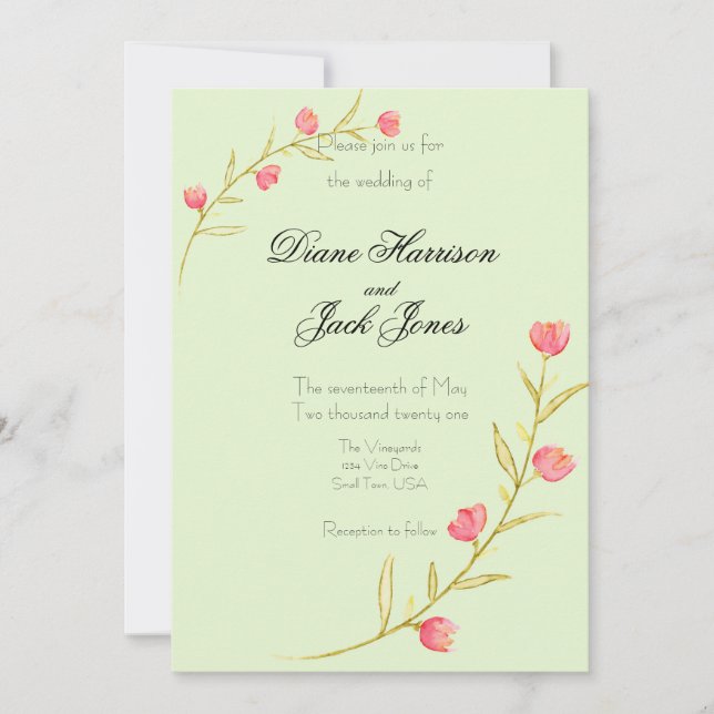 Garden Party Einladung (Vorderseite)