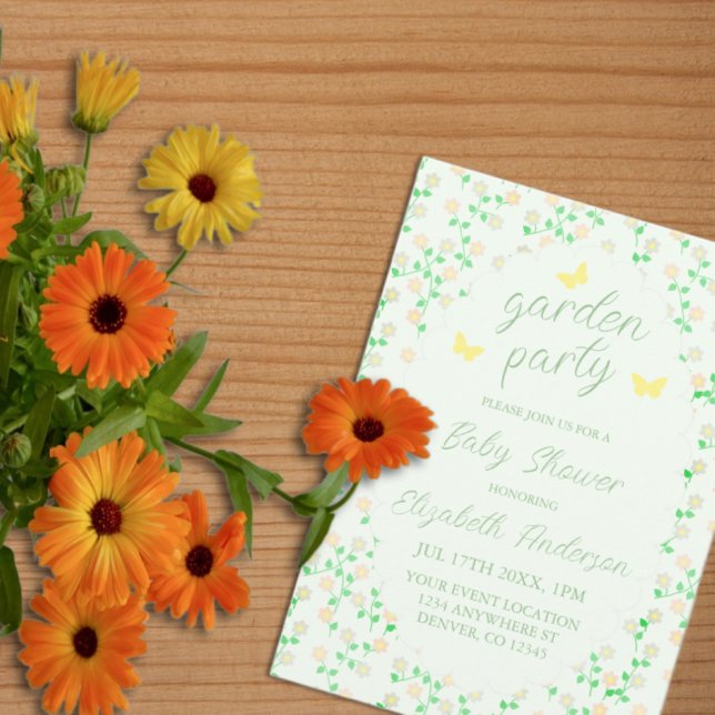 Garden Party Gender Neutral Baby Shower Einladung (Von Creator hochgeladen)