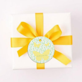 Garden Party Gender Neutral Baby Shower Geschenkanhänger