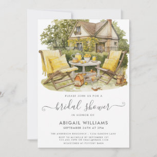 Garden Party Picnic Lemon Citrus Brautparty Einladung