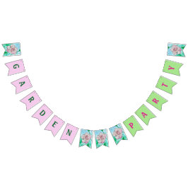 Garden Party Pink Peony Wimpelkette