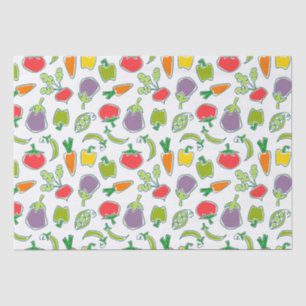 Garden Party Veggies Tissue Paper Seidenpapier