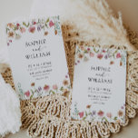 Garden Party Wedding Invitation Einladung<br><div class="desc">Wildfloral Wedding Invitation. This invitation is characterized by wildflowers with two modern high-class fonts that shape the trends of the present and future festive events.</div>