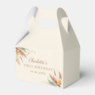 Garden Party Wildblume Floral 1. Geburtstag Geschenkschachtel
