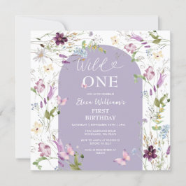 Garden Party Wildblume Wilder ONE Schmetterling Einladung