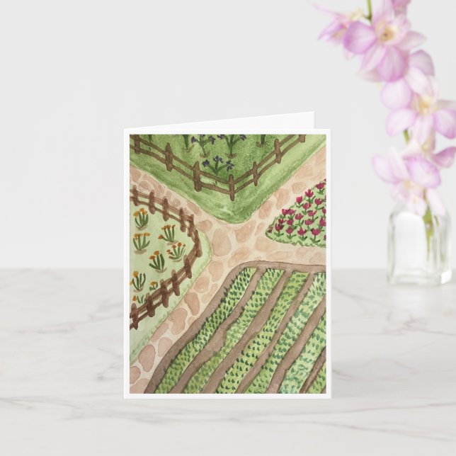 Garden Paths Greeting Card Karte (Orchidee)