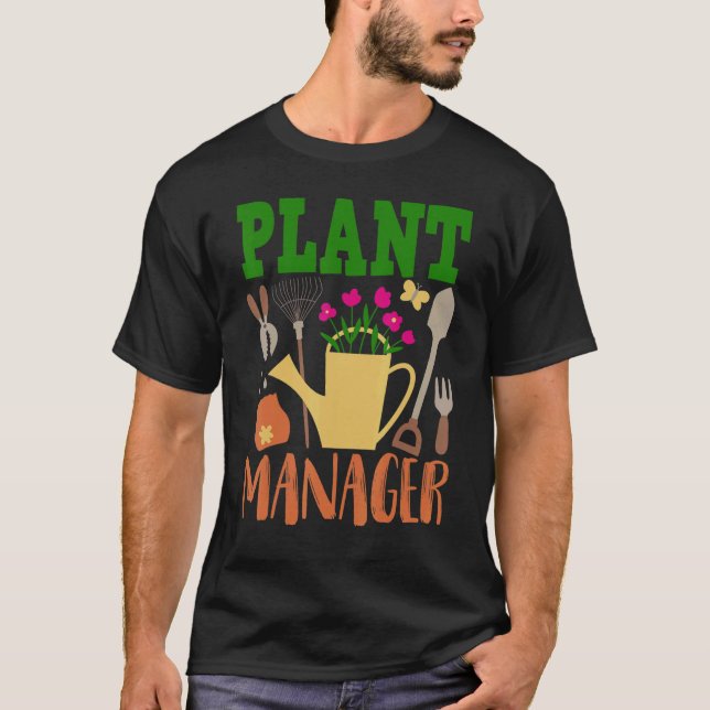 Garden Pflanze Manager für Retiree Hobby Gardener T-Shirt (Vorderseite)