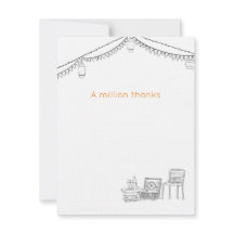 Garden Picnic Minimalistisch Black and White Weddi