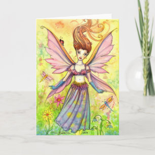 Garden Pixie Fairy Grußkarte Karte