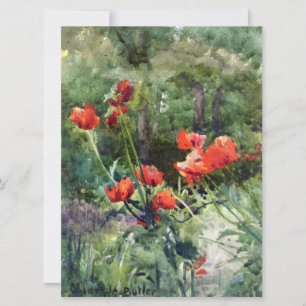 Garden Poppies (von Mildred Anne Butler) Karte