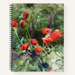 Garden Poppies (von Mildred Anne Butler) Notizbuch