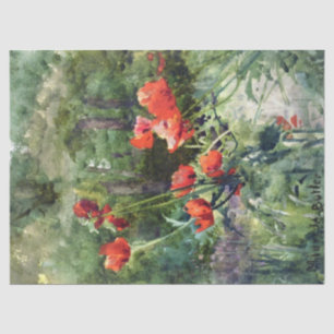 Garden Poppies (von Mildred Anne Butler) Seidenpapier