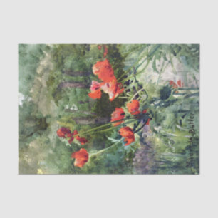 Garden Poppies von Mildred Anne Butler Seidenpapier