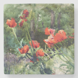 Garden Poppies (von Mildred Anne Butler) Steinuntersetzer