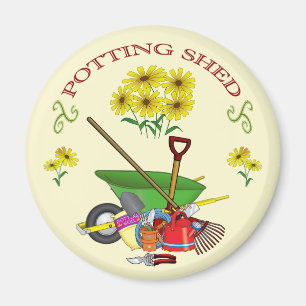 Garden Potting Shed Magnet