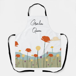 Garden Queen Schürze Floral Custom Gardener Gesche