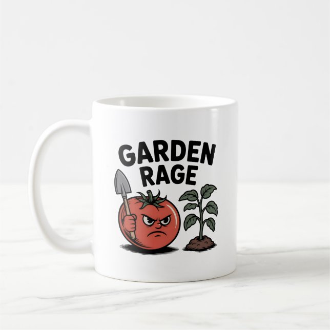 Garden Rage Mug – Funny Gift for Gardeners  Kaffeetasse (Links)