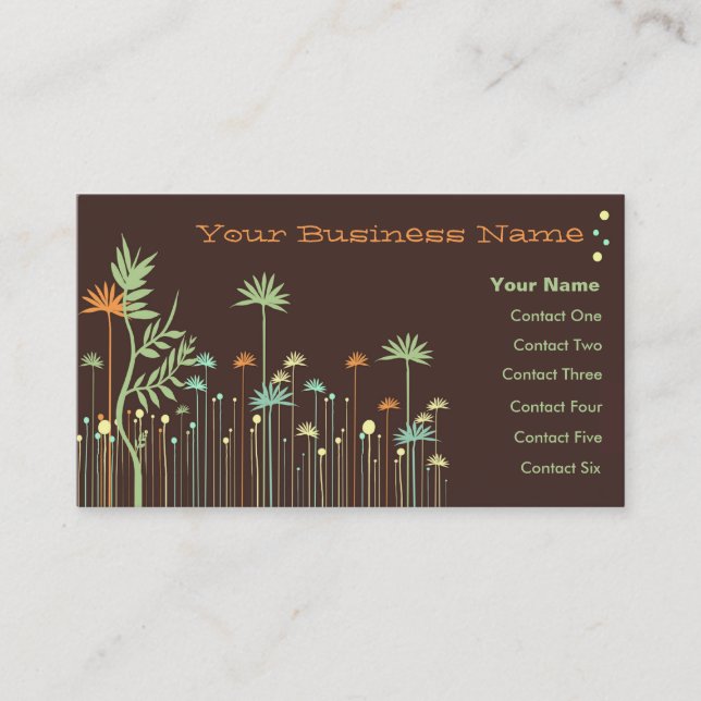 Garden Reminission Business Cards Visitenkarte (Vorderseite)