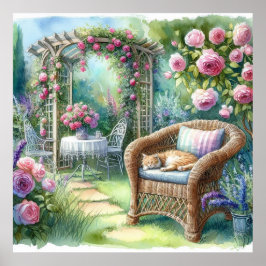 Garden Retreat Landschaft 4 Poster