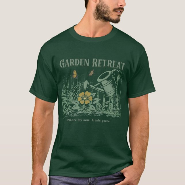 Garden Retreat - Wo mein Soul Ruhe findet T-Shirt (Vorderseite)
