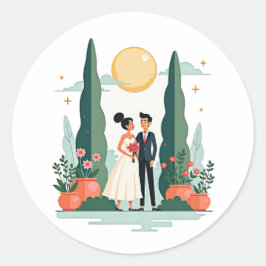 Garden Romance Wedding Stickers