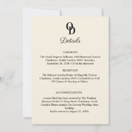 Garden Romantic Pastel Floral Wedding Details  Einladung