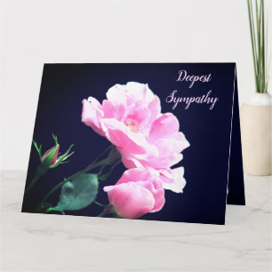 Garden Rose Beileid Karte
