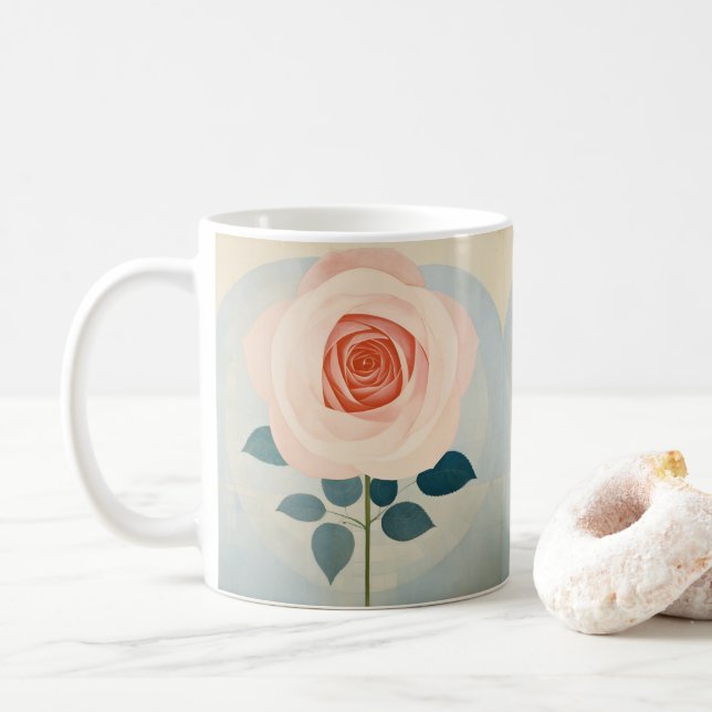 Garden Rose Kaffee Personalisiert Kaffee Tasse (Mit Donut)