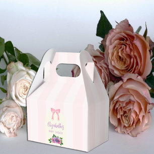 Garden Rose Pink Baby Dusche Geschenkschachtel