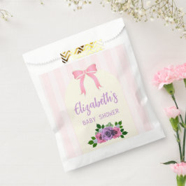 Garden Rose Pink Baby Dusche Geschenktütchen