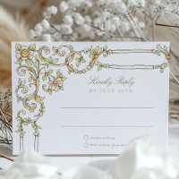 Garden RSVP Card Wedding