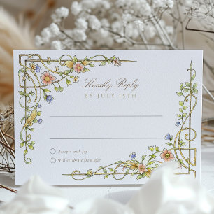 Garden RSVP Card Wedding Einladung
