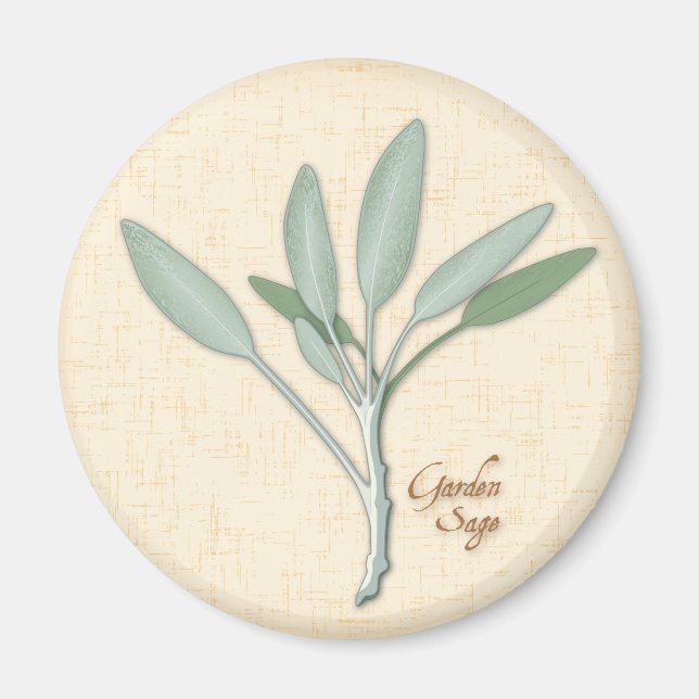 Garden Sage Herb Magnet (Vorne)
