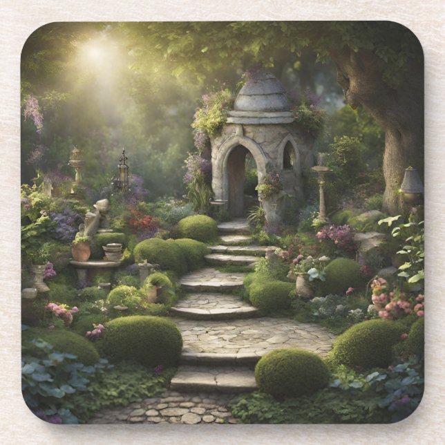 Garden Sanctuary Getränkeuntersetzer (Vorderseite)