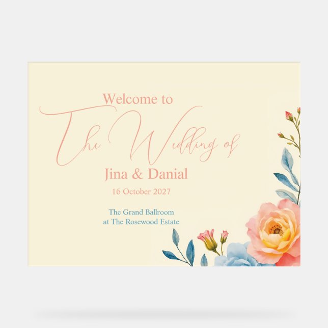 Garden Serenade Acrylschild (Vorderseite)