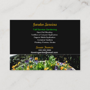 Garden Services Business Card Visitenkarte