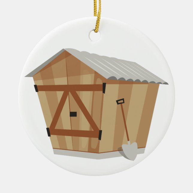 Garden Shed Keramik Ornament (Vorne)