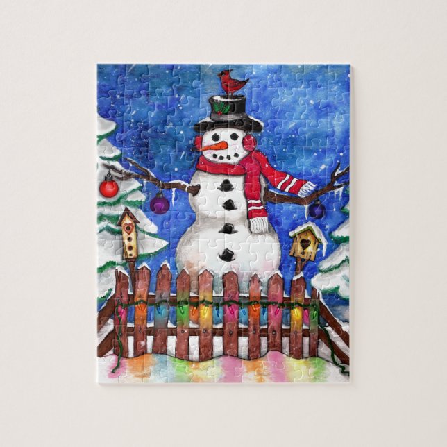 Garden Snowman Puzzle (Vertikal)
