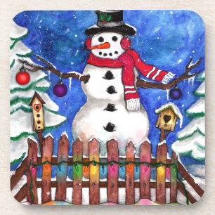 Garden Snowman Untersetzer