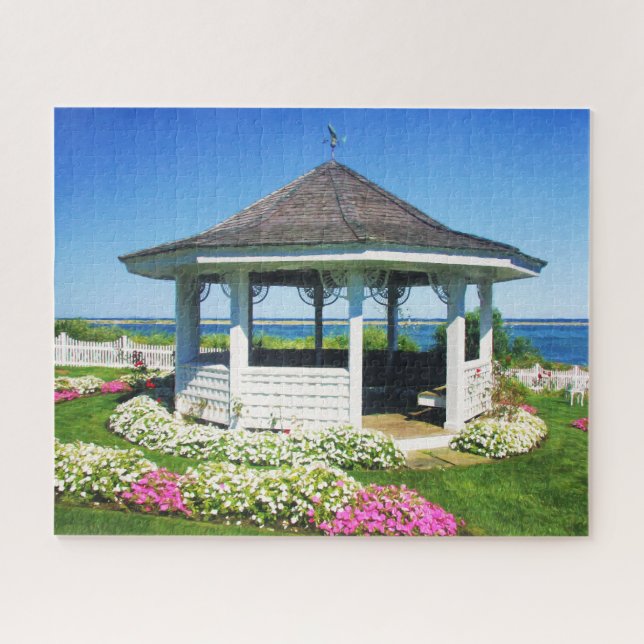 Garden Spring Gazebo in Chatham, Cape Cod MASS Puzzle (Horizontal)