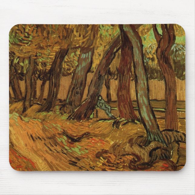 Garden St Paul Hospital Abbildung von Vincent van  Mousepad (Vorne)