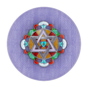 Garden Star in Lilac Charcuterie Schneidebrett