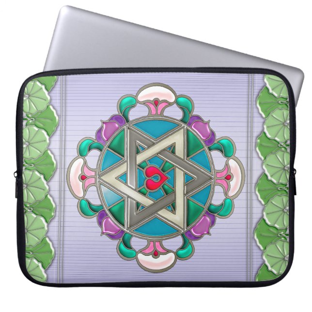 Garden Star Laptopschutzhülle (Vorderseite)