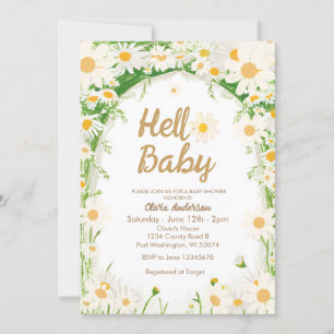 Garden Summer Daisy Hello Baby Dusche Einladung