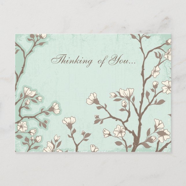 Garden Sympathy Card Postkarte (Vorderseite)