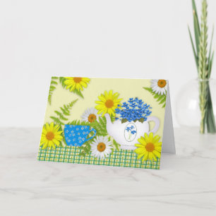 Garden Tea Birthday Card (Großes Print) Karte