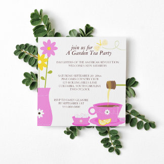 Garden Tea Party Einladung