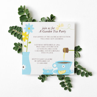 Garden Tea Party Einladung