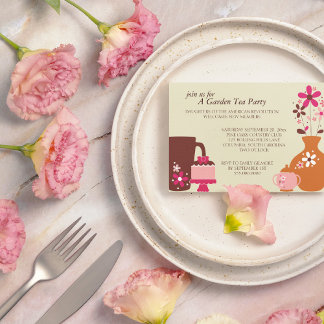 Garden Tea Party Einladung